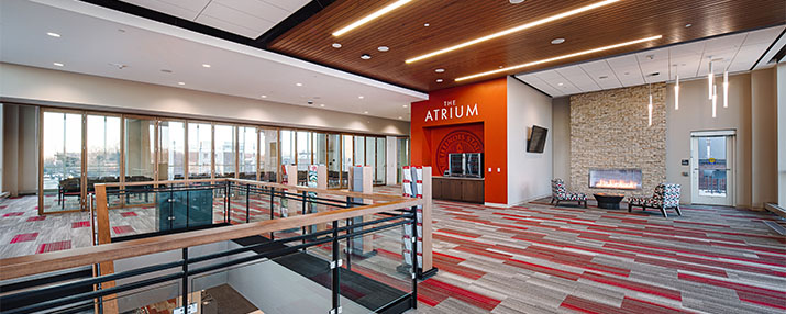 1/20/21 - Normal, Illinois: Bone Student Center at Illinois State University, CORE Construction. © Chris McGuire Photography.