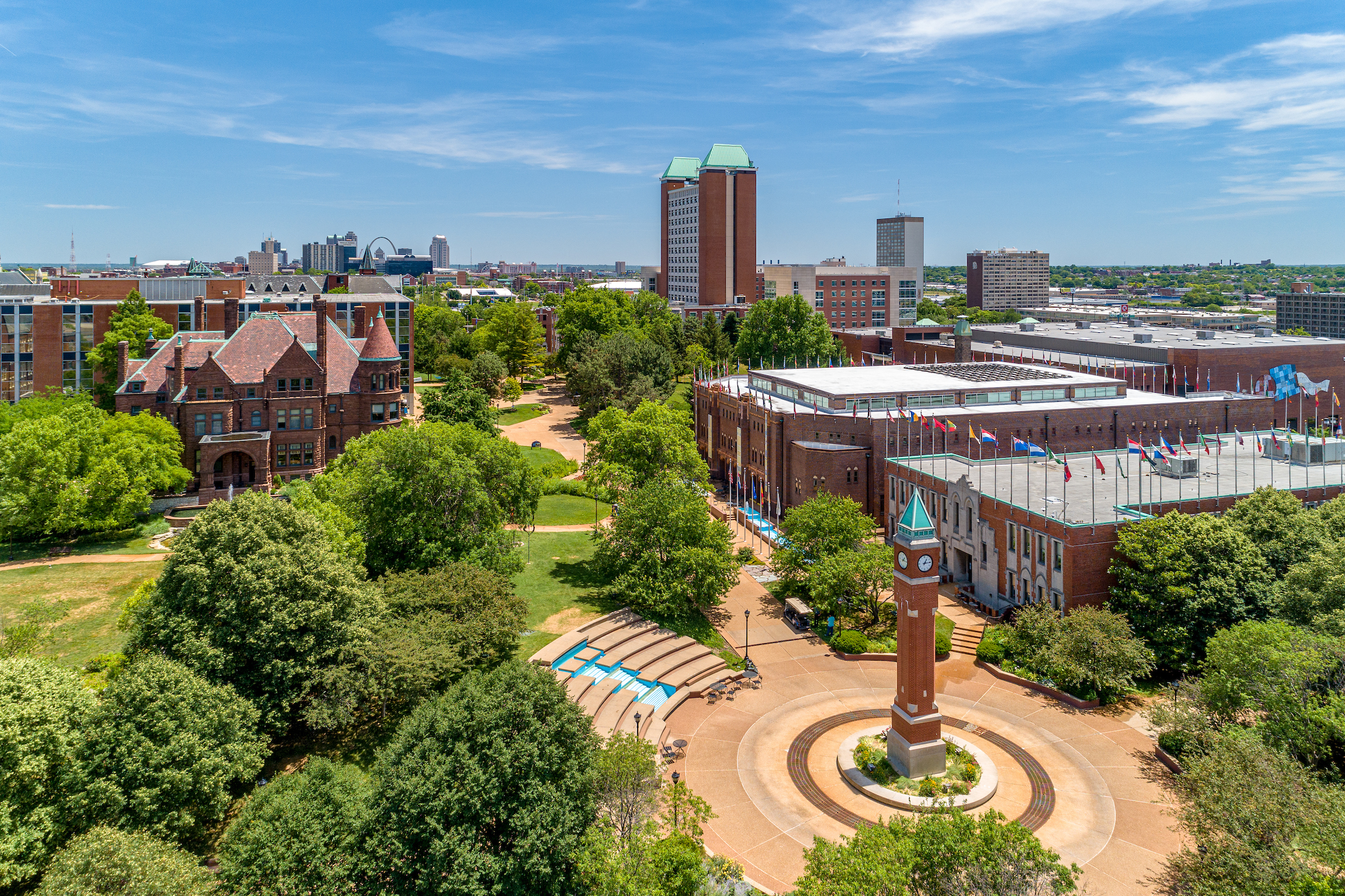 Aerial images of the Clock Tower.